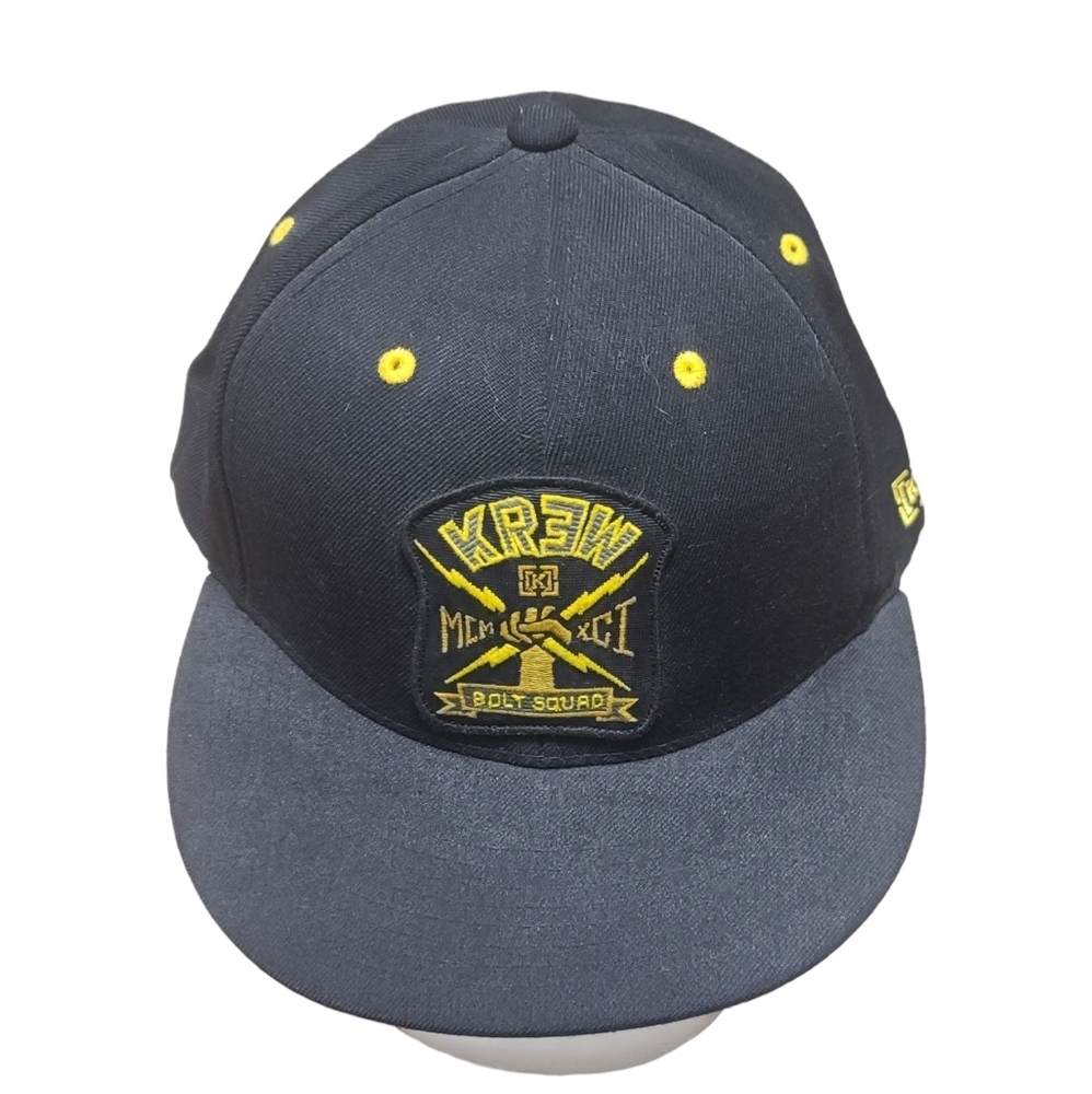 Black and Gray Krew bolt squad baseball hat